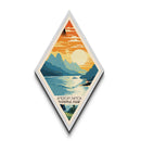 American Samoa National Park Diamond Shaped Travel Poster Canvas Art Print, Canvas Wall Art, Travel Gift, American Samoa Travel Art