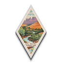 Big Bend National Park Diamond Shaped Travel Poster Canvas Art Print, Canvas Wall Art, Travel Gift, Texas Travel Art