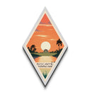 Biscayne National Park Diamond Shaped Travel Poster Canvas Art Print, Canvas Wall Art, Travel Gift, Florida Travel Art