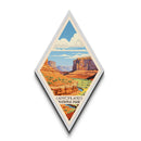 Canyonlands National Park Diamond Shaped Travel Print Canvas Art Print, Canvas Wall Art, Travel Gift, Utah Travel Art