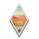Death Valley National Park Diamond Shaped Travel Poster Canvas Art Print, Canvas Wall Art, Travel Gift, California Travel Art