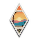 Death Valley National Park Diamond Formed Travel Print Canvas Art Print, Canvas Wall Art, Travel Present, California Travel Art