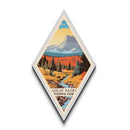 Great Basin National Park Diamond Shaped Travel Poster Canvas Art Print, Canvas Wall Art, Travel Gift, Nevada Travel Art