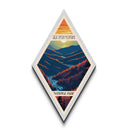 Great Smoky Mountains National Park Diamond Shaped Travel Poster Canvas Art Print, Canvas Wall Art, Travel Gift, Tennessee Travel Art