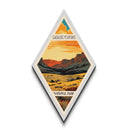Guadalupe Mountains National Park Diamond Formed Travel Poster Wall Artwork Art Print, Canvas Wall Art, Travel Gift, Texas Travel Art