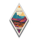 Guadalupe Mountains National Park Diamond Shaped Travel Poster Wall Art Artwork Print, Canvas Wall Art, Travel Present, Texas Travel Art