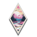 Kobuk Valley National Park Diamond Shaped Travel Poster Canvas Art Print, Canvas Wall Art, Travel Gift, Alaska Travel Art