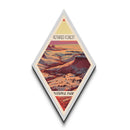 Petrified Forest National Park Diamond Shaped Travel Poster Canvas Art Print, Canvas Wall Art, Travel Gift, Arizona Travel Art