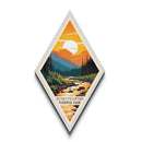 Rocky Mountain National Park Diamond Shaped Travel Poster Canvas Art Print, Canvas Wall Art, Travel Gift, Colorado Travel Art