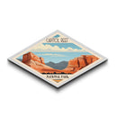 Capitol Reef National Park Diamond Shaped Travel Poster Art Canvas Art Print, Canvas Wall Art, Travel Gift, Utah Travel Art