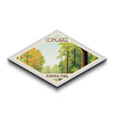 Congaree National Park Travel Poster Art Canvas Texture Print, Travel Decor Art, Midcentury Modern Retro Decor South Carolina Travel Art