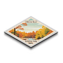 Cuyahoga Valley National Park Diamond Shaped Travel Poster Art Canvas Art Print, Canvas Wall Art, Travel Gift, Ohio Travel Art