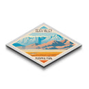 Death Valley National Park Diamond Shaped Travel Poster Art Canvas Art Print, Canvas Wall Art, Travel Gift, California Travel Art