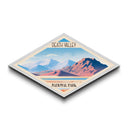 Death Valley National Park Diamond Formed Travel Poster Art Canvas Art Print, Canvas Wall Art, Travel Present, California Travel Art