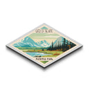 Gates of the Arctic National Park Diamond Shaped Travel Poster Art Canvas Art Print, Canvas Wall Art, Travel Gift, Alaska Travel Art