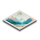 Glacier National Park Diamond Shaped Adventure Print Art Canvas Art Print, Canvas Wall Art, Travel Gift, Montana Travel Art