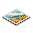 Great Basin National Park Diamond Shaped Travel Poster Art Canvas Art Print, Canvas Wall Art, Travel Gift, Nevada Travel Art