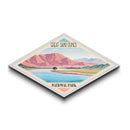 Great Sand Dunes National Park Diamond Shaped Travel Poster Art Canvas Art Print, Canvas Wall Art, Travel Gift, Colorado Travel Art
