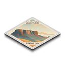 Guadalupe Mountains National Park Diamond Shaped Travel Poster Art Canvas Art Print, Canvas Wall Art, Travel Gift, Texas Travel Art