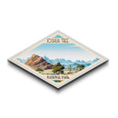 Joshua Tree National Park Diamond Shaped Travel Poster Art Canvas Art Print, Canvas Wall Art, Travel Gift, California Travel Art