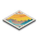 Kings Canyon National Park Diamond Shaped Travel Poster Art Canvas Art Print, Canvas Wall Art, Travel Gift, California Travel Art