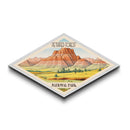 Petrified Forest National Park Diamond Shaped Travel Poster Art Canvas Art Print, Canvas Wall Art, Travel Gift, Arizona Travel Art
