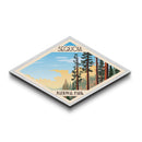 Sequoia National Park Travel Poster Art Canvas Texture Print, Travel Decor Art, Midcentury Modern Retro Decor California Travel Art