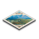 Shenandoah National Park Diamond Shaped Travel Poster Art Canvas Art Print, Canvas Wall Art, Travel Gift, Virginia Travel Art