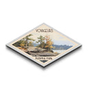 Voyageurs National Park Travel Poster Canvas Texture Print, Travel Decor, Midcentury Modern Retro Decor Minnesota Landscape