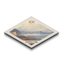 Zion National Park Travel Poster Canvas Texture Print, Travel Decor, Midcentury Modern Retro Decor Utah Landscape