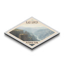 Black Canyon of the Gunnison Diamond-Shaped Adventure Poster Canvas Art Print, Canvas Wall Art, Travel Gift, Colorado Landscape