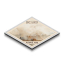 Bryce Canyon National Park Diamond Shaped Travel Poster Canvas Art Print, Canvas Wall Art, Travel Gift, Utah Landscape