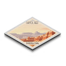 Retro Capitol Reef National Park Adventure Poster Wall Art Texture Print, Travel Decor, Midcentury Modern Decor Utah Landscape