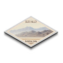 Death Valley National Park Diamond Shaped Travel Poster Canvas Art Print, Canvas Wall Art, Travel Gift, California Landscape