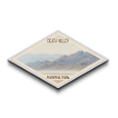 Death Valley National Park Diamond-Formed Travel Poster Canvas Art Print, Canvas Wall Art, Travel Gift, California Landscape