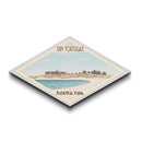 Dry Tortugas National Park Travel Poster Canvas Texture Print, Travel Decor, Midcentury Modern Retro Decor Florida Landscape