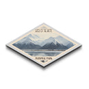 MCM Gates of the Arctic National Park Diamond Shaped Travel Poster Canvas Art Print, Canvas Wall Art, Travel Gift, Alaska Landscape