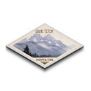 Grand Teton National Park Travel Poster Canvas Texture Print, Travel Decor, Midcentury Modern Retro Decor Wyoming Landscape