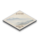 Great Smoky Mountains National Park Diamond Shaped Travel Poster Canvas Art Print, Canvas Wall Art, Travel Gift, Tennessee Landscape