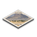 Guadalupe Mountains National Park Diamond Shaped Travel Poster Canvas Art Print, Canvas Wall Art, Travel Gift, Texas Landscape