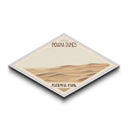 Indiana Dunes National Park Diamond Shaped Travel Poster Canvas Art Print, Canvas Wall Art, Travel Gift, Indiana Landscape