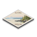 Isle Royale National Park Diamond Shaped Travel Poster Canvas Art Print, Canvas Wall Art, Travel Gift, Michigan Landscape