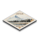 Lassen Volcanic National Park Adventure Print Wall Art Texture Print, Travel Decor, Midcentury Modern Retro Decor California Landscape