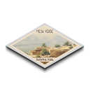 Mesa Verde National Park Diamond Shaped Travel Poster Canvas Art Print, Canvas Wall Art, Travel Gift, Colorado Landscape