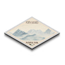 Retro North Cascades National Park Travel Poster Wall Art Texture Print, Travel Decor, Midcentury Modern Decor Washington Landscape