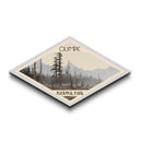 Olympic National Park Diamond Shaped Travel Poster Canvas Art Print, Canvas Wall Art, Travel Gift, Washington Landscape