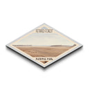 Petrified Forest National Park Diamond Shaped Travel Poster Canvas Art Print, Canvas Wall Art, Travel Gift, Arizona Landscape