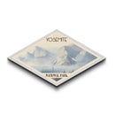 Yosemite National Park Diamond Shaped Travel Poster Canvas Art Print, Canvas Wall Art, Travel Gift, California Landscape
