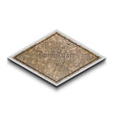 Birmingham - UK Diamond Shaped City Map, Custom Diamond Shaped Wall Art, City Map Canvas