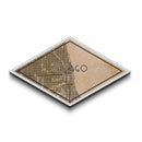 Chicago Diamond Shaped City Map, Custom Diamond Shaped Wall Art, City Map Canvas